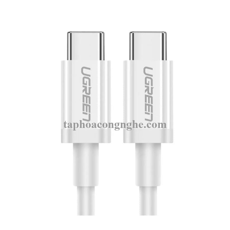 Ugreen 60517 0.5M màu Trắng Cáp Data Type C 2.0 đầu nhôm US264 30060517